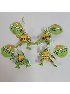 NWT Teenage Mutant Ninja Turtles Christmas Ornaments, Set of (4)